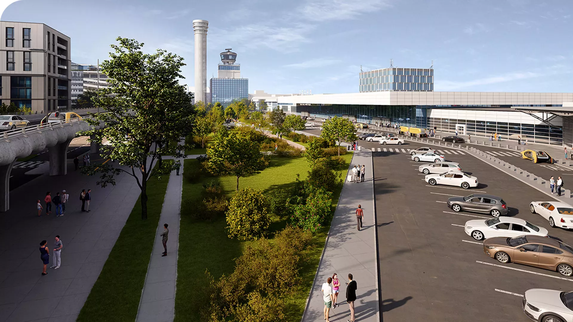 Airport development visualization - 3